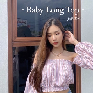 ส่งฟรี! baby long พร้อมส่ง⚡️มาใหม่ปาดไหล่แขนยาว เก๋มากกกราคาน่ารักกก