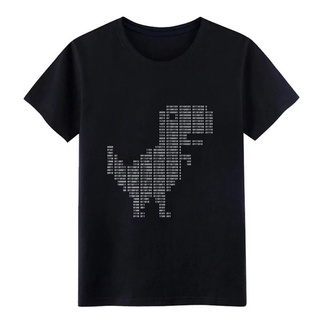 💙DRG💙google dinosaur 404 dinosaur binary dino t shirt men personalized 100% cotton  male Anti-Wrinkle New Style Spring