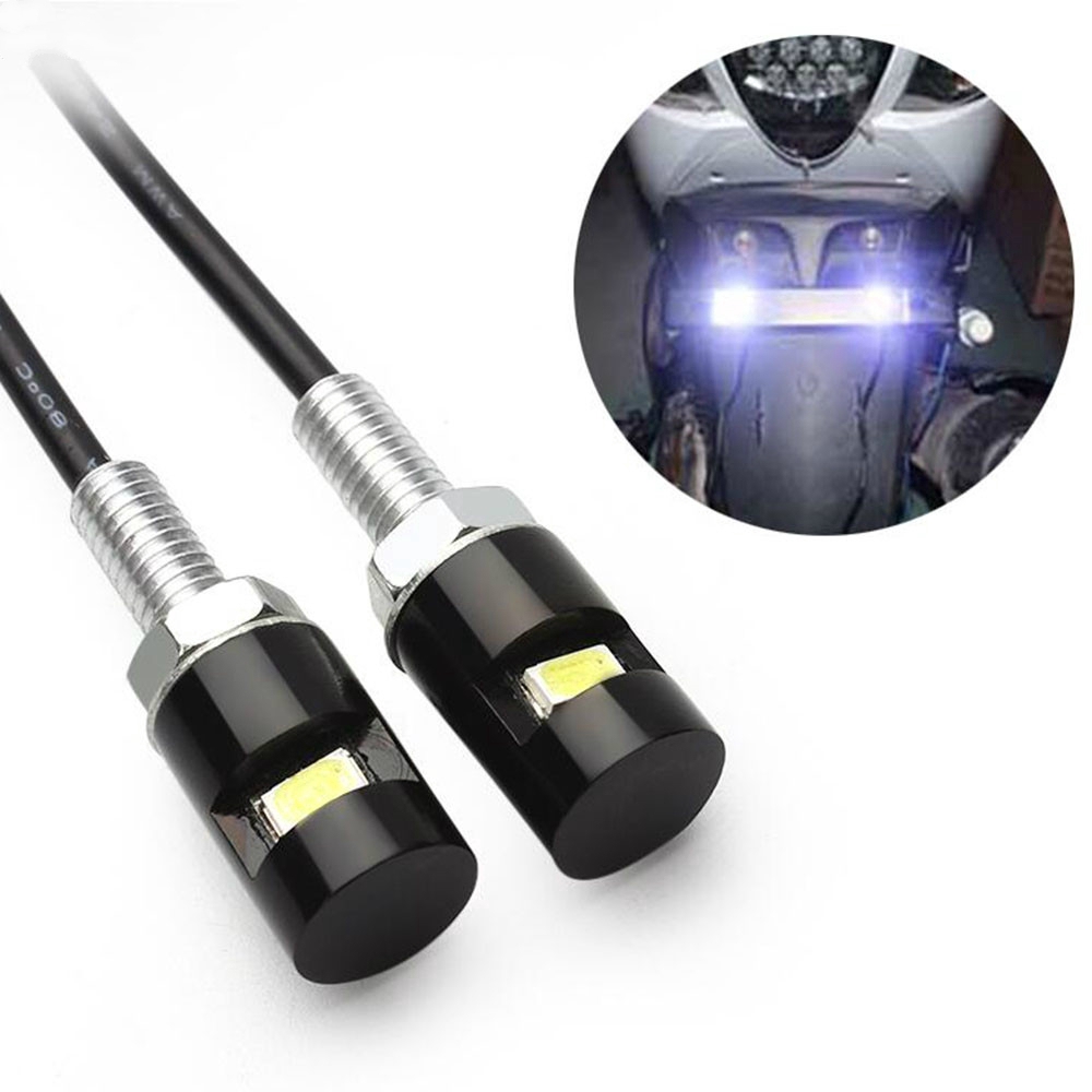 ไฟ LED ติดป้ายทะเบียนรถจักรยานยนต์ 70 ซม. 2 ชิ้น