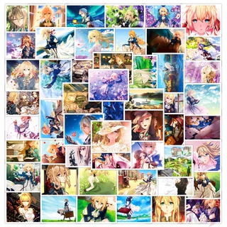 สติกเกอร์โปสเตอร์ Violet Evergarden Series 02 กันน้ํา ลายอนิเมะ คละแบบ Diy สําหรับติดตกแต่ง 50 ชิ้น ต่อชุด