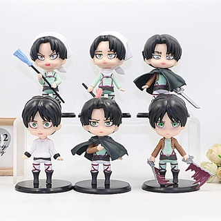 โมเดล เอเลน เยเกอร์ และ รีไวล์ แอคเคอร์แมน Attack on titan มี 6 แบบ สูง 9-10 cm สินค้าพร้อมส่ง เก็บปลายทางได้