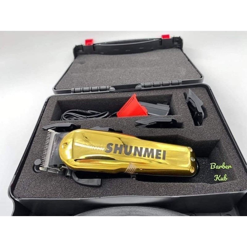 Shunmei808a สีทอง ปัตตาเลี่ยนตัดแบบไร้สาย ทางร้านทำการลับคมแต่งบางเซาะร่องฟันพร้อมใช้งานเครื่องแน่นแรงดีเสียงไม่ดัง
