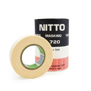 NITTO TAPE NO.720 เทปนิตโต้ กระดาษกาวนิตโต้ เทปกาว นิตโต้ เทปลอกลาย เทปกาวขูดเลขตัวถังรถ (1 ม้วน และ 5 ม้วน)