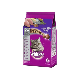 วิสกัส®อาหารแมวชนิดแห้ง แบบเม็ด สูตรซีเนียร์ รสปลาทู 1.1 กก. 1 ถุง