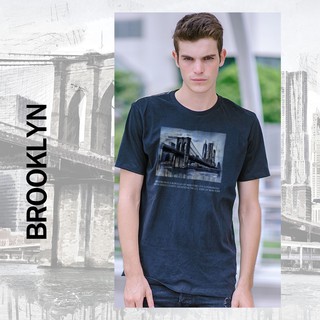 เสื้อยืดขายดี5thave เสื้อยืดแขนสั้น รุ่น SP Brooklyn bridgeS-3XL