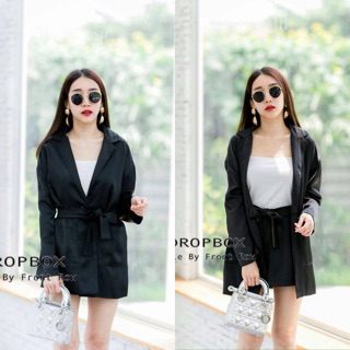 👗Korea Black Blazer Set