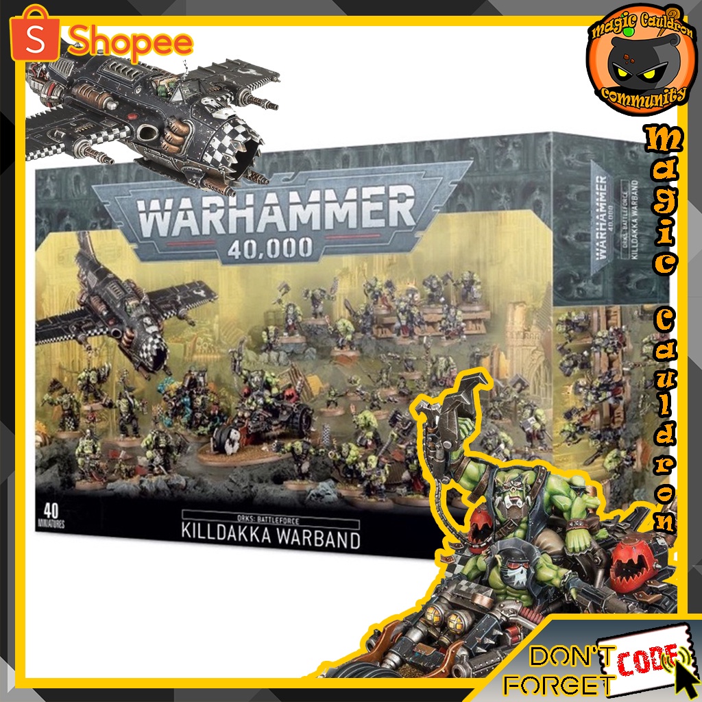พร้อมส่ง Warhammer 40K Ork Kill Dakka Warband