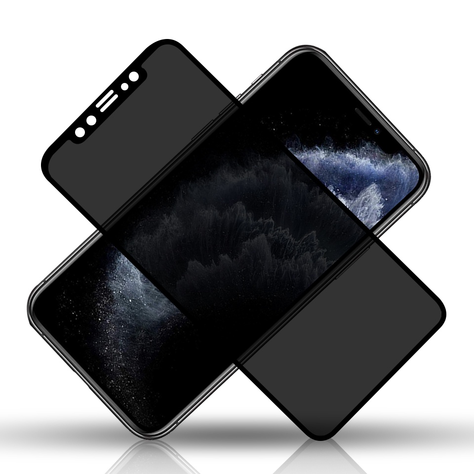 ฟิล์มกระจก ป้องกันคนแอบมอง สำหรับ ไอโฟน ขอบสีดำ Privacy Anti-Spy For iPhone 6 Plus / 7 Plus / 7 / 8 