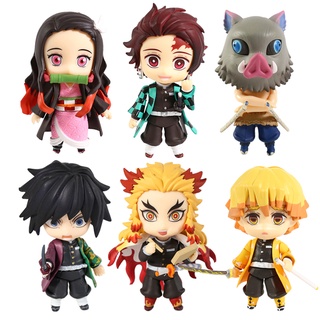 ฟิกเกอร์ Demon Slayer Rengoku Kyoujurou Figma 1541 Tanjirou 1193 Nezuko 1194 Agatsuma Figura 1334 Inosuke Giyuu 1408