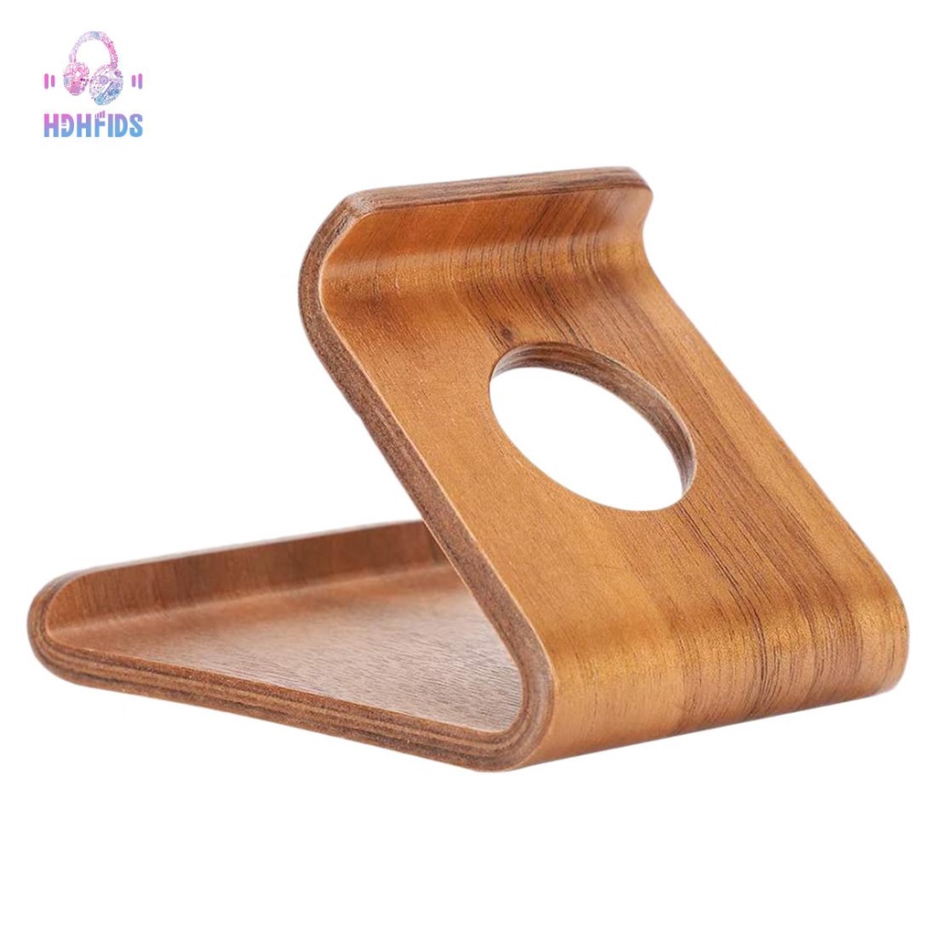 Wooden Mobile Phone Holder Desktop Universal Mobile Phone Base for All Smartphones and Tablets(Light Color) #7