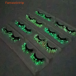 Fantastictrip แวววาว สีสัน ขนตาปลอม ปาร์ตี้ ละคร ฝน Cilias แฟชั่น