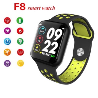 นาฬิกา บลูทูธ F8 สมาร์ทดู Heart Rate Monitor แคลอรี่ติดตามการออกกำลังกายIP67 กันน้ำสร้อยข้อมือสมาร์ท