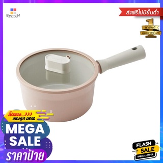 หม้อด้าม LOCKNLOCK SUIT 18 ซม. สีชมพูSAUCEPAN LOCKNLOCK SUIT 18CM PINK