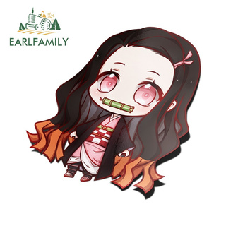 Earlfamily or Nezuko สติกเกอร์กราฟฟิตี้ กันน้ํา สําหรับตกแต่งรถยนต์ รถจักรยานยนต์