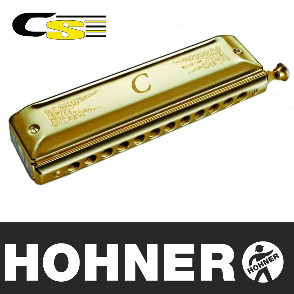 Hohner ฮาร์โมนิก้า แบบ Chromatic ขนาด 12 ช่องเสียง คีย์ C รุ่น Jubilee Hohner C