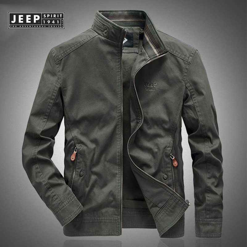 JEEP SPIRIT جاكيت قطن واقٍ من الرياح واسع (حتى 6XL) — صورة 3