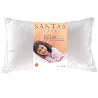 SANTAS หมอนหนุนเด็ก - รุ่น HOLLOFIL-JUNIOR PILLOW แถมฟรีปลอกหมอนในแพ็ค คละสีคละลาย