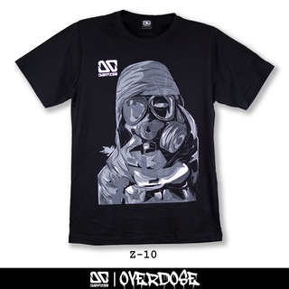 Overdose T-shirt เสื้อยืดคอกลม สีดำ รหัส Z-10(โอเวอโดส)