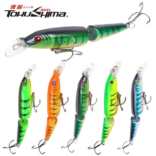 เหยื่อปลอม 2-Segment เหยื่อปลา ตกปลา เหยื่อตกปลานิล CrankBait เหยื่อปลอมตกปลา อุปกรณ์ตกปลา ตะขอ เหยือตกปลา Plastic Bait 10cm/7.5g รอกตีเหยื่อปลอม เหยื่อตกปลาช่อน CrankSet Minnow Lure เหยื่อตกปลา