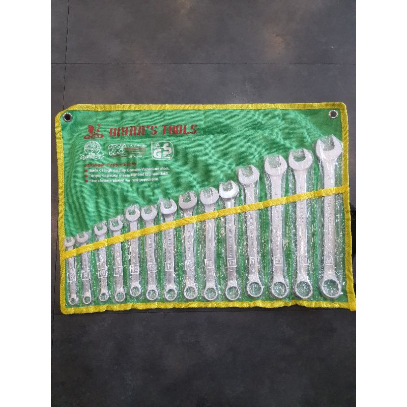 ประแจแหวนปากตาย WYNN'S (8-24) 14 pcs
