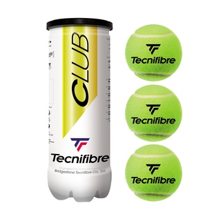 Tecnifibre ลูกเทนนิส Club 3 Tennis Balls Tube | Green ( 3490150058032 ) กระป๋องละ 3 ลูก