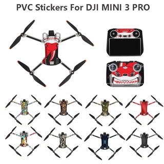 Dji Mini 3 Pro สติกเกอร์ ฟิล์มป้องกันโดรน กันน้ํา รีโมท รูปลอก คลุมเต็มรูปแบบ สําหรับ DJI Mini 3 Pro อุปกรณ์เสริมโดรน