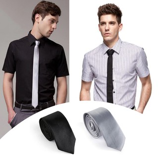 เนคไท ผู้ชาย สลิม 5 Colors Very Cheap Hot Sale Casual Slim Plain Mens Solid Skinny Neck Party wedding Tie Silk Necktie