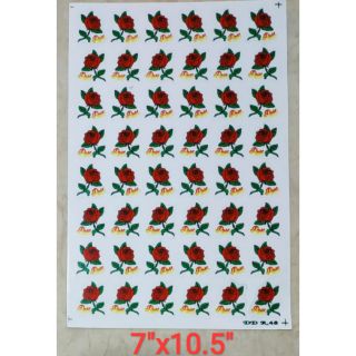 48 ดอกกุหลาบ สติ๊กเกอร์ดอกกุหลาบ วาเลนไทน์ valentine Rose