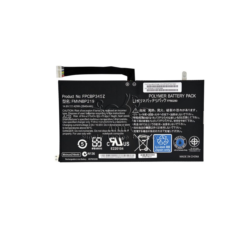 Pile CMOS BIOS Pour Fujitsu Lifebook UH552 - Batterie Neuve D'origine