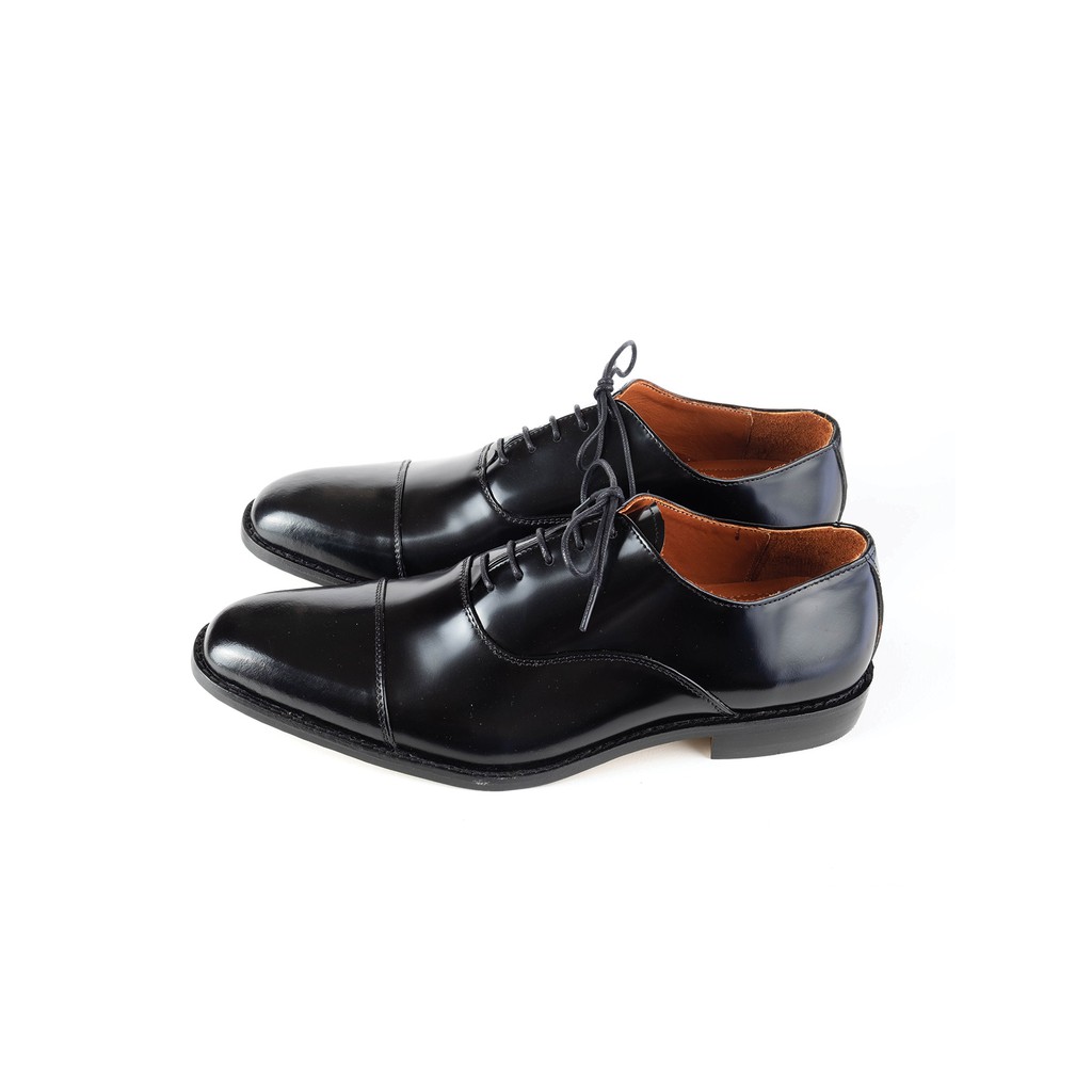 [Combo shoes+belt] All-Black LEO + Formal Reversible Belt Black & Brown