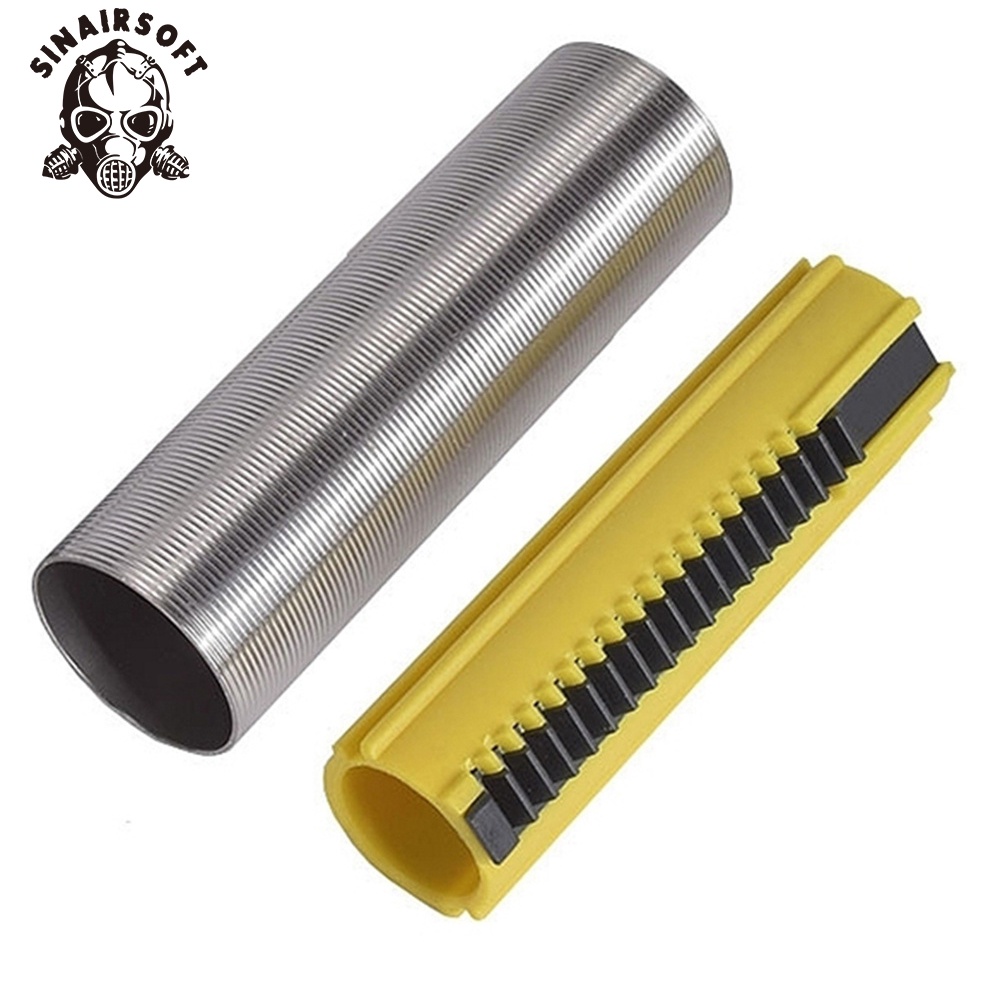 Sinairsoft R85 เกียร์สแตนเลสกระบอกแก๊ส 19 ฟันลูกสูบ SR25 L85 เหมาะสําหรับ AEG เกียร์