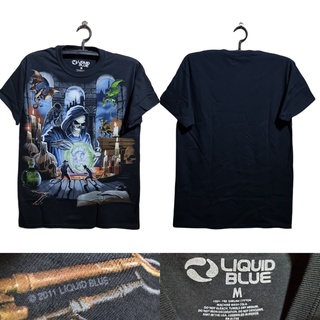 เสื้อยืด LIQUID BLUE  สินค้าลิขสิทธิ์แท้ มือ1 นำเข้าจากUSA ป้าย สกรีนคอ Liquid Blue