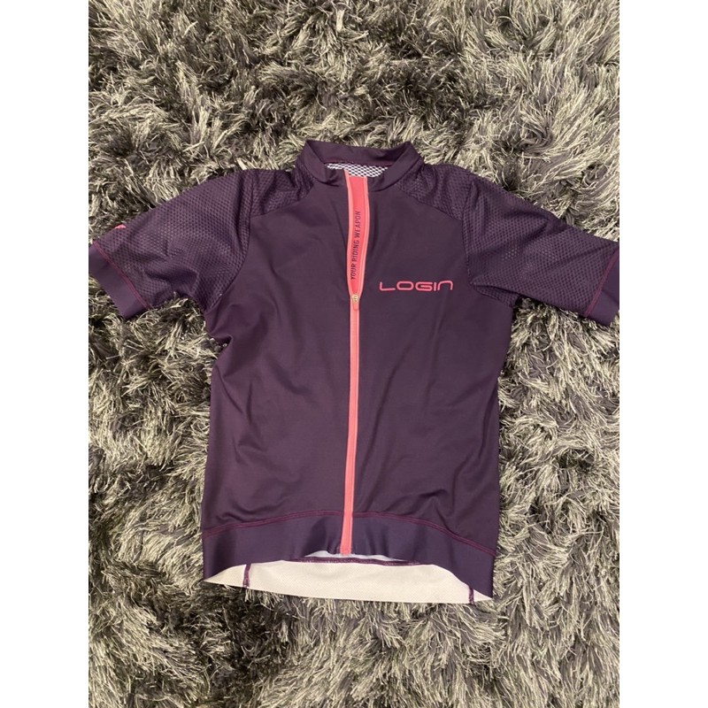 usedlikennew!! women cycling jersey เสื้อปั่นจักยานขนาดยี่ห้อlogin sizeXS🚴🏻