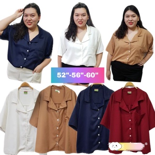 เสื้อเชิ้ตไซส์ใหญ่ ใส่ได้ทั้งหญิงและชาย อก 52"/ อก 56"/อก 60"