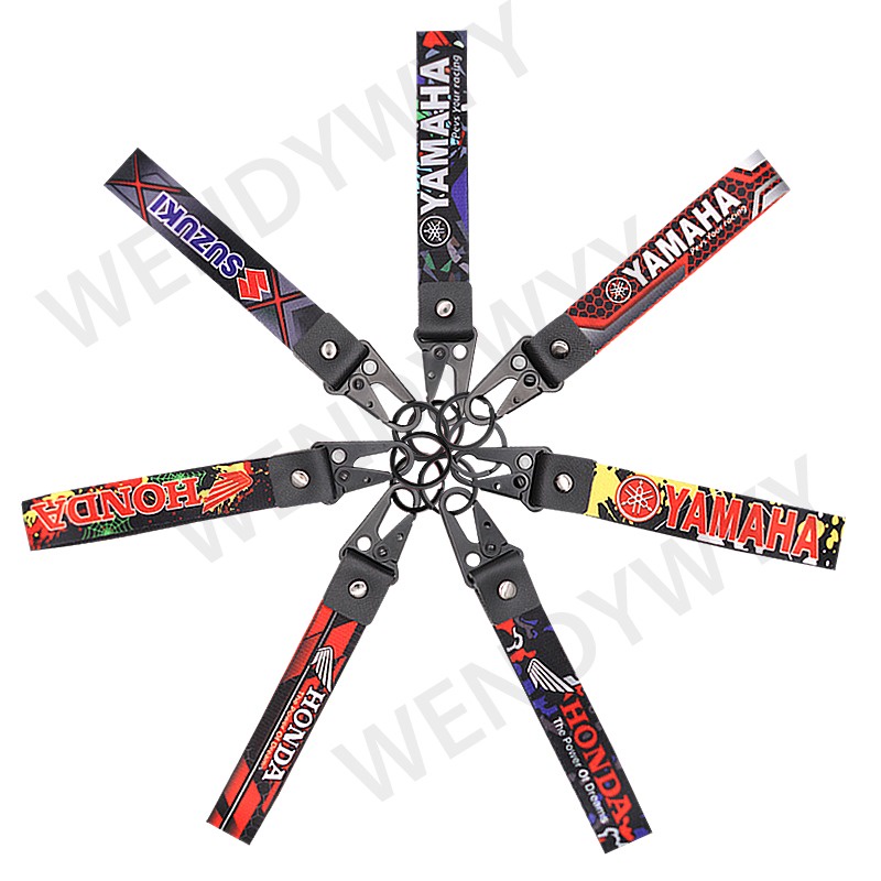 พร้อมส่ง พวงกุญแจโลหะ และสายรัด สําหรับรถจักรยานยนต์ Honda Yamaha Suzuki ราคา ถูกที่สุด ดีลบีเคเค