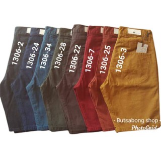 กางเกงขาสั้น ผ้าสี-ไม่ยืด เป้าซิป รับประกันสีไม่ตก No.1306