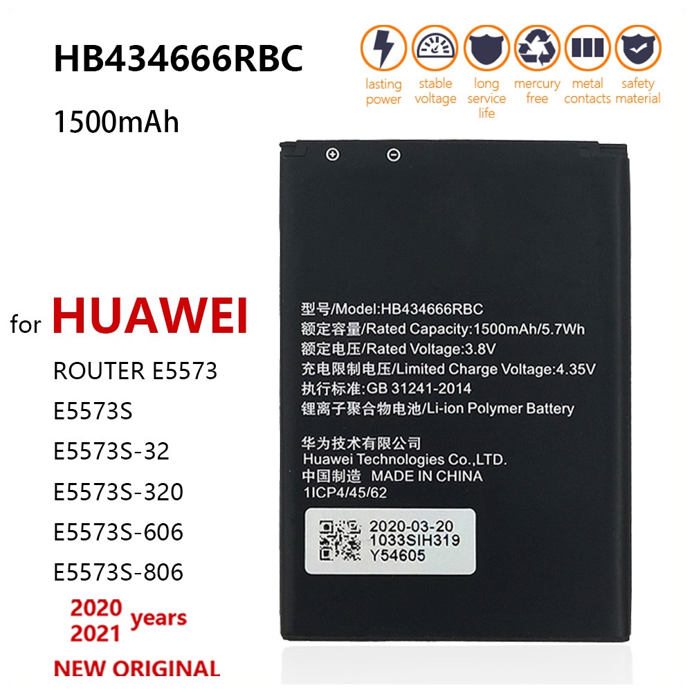 100% Original Battery HB434666RBC For Huawei Router E5573 E5573S E5573s ...