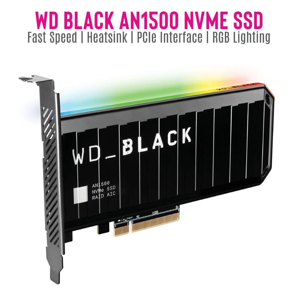 1 TB SSD (เอสเอสดี) WD BLACK AN1500 NVMe SSD ADD-IN-CARD (WDS100T1X0L) Warranty 5 - Y