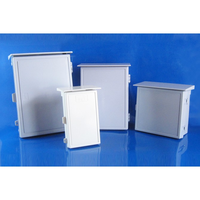 PRI ตู้พลาสติกกันฝนมีหลังคา IP44-IP43 PR1 / PR2 / PR3