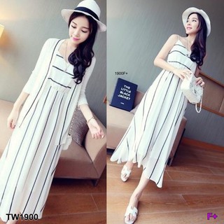 AK 1900 Maxi Dress แมกซี่เดรสตัวยาวสายเดี่ยว