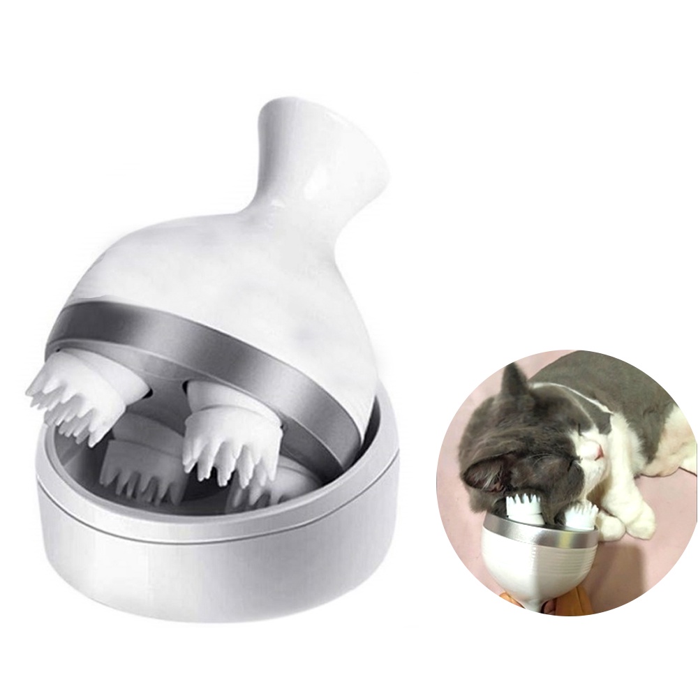 หวีElectric Head Massager with 4 Vibration et Cat Dog Massager