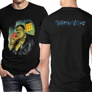 เสื้อยืดคอกลม พิมพ์ลาย Frankenstein 2 ด้าน สําหรับผู้ชาย และผู้หญิงS-5XL