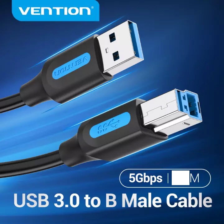 Vention USB 3.0 A Male to B Male Cable USB 3.0 Square Connertor Printer For  Hard Disk Web Camera USB 3.0 A to B | Shopee Thailand