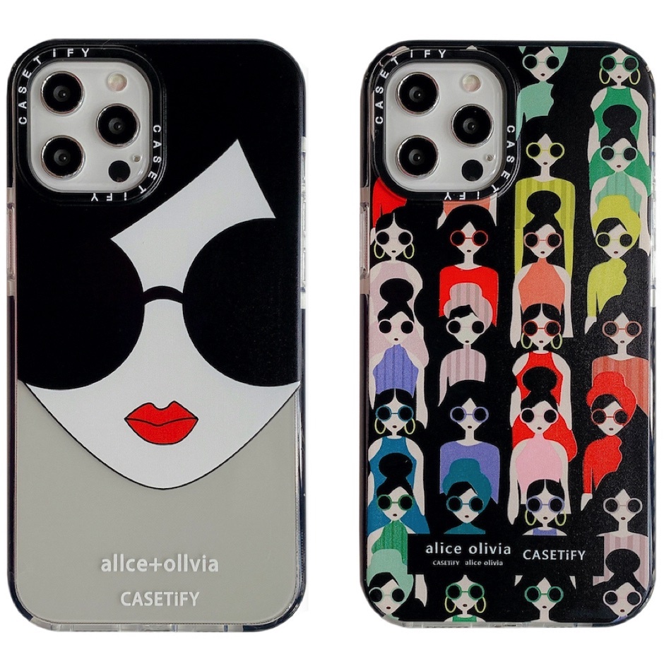 Miss สวมใส่แว่นตา Casetify Clear เคสโทรศัพท์สําหรับ iPhone 16 15 14 13 12 11 Pro Max Mini X XS XR 6 6s 7 8 Plus