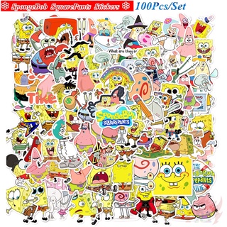 100Pcs/Set ❉ SpongeBob SquarePants Series C สติ๊กเกอร์ ❉ DIY Fashion Waterproof Decals Doodle สติ๊กเกอร์