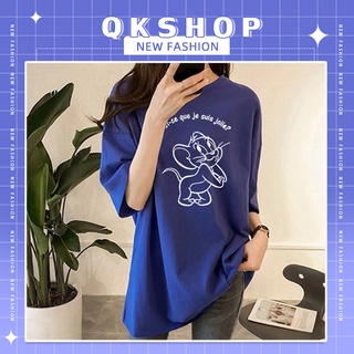 QKshop เสื้อยืดลายการ์ตูนสดใสมากแม่🍓🍭 มี 6 สียั่วๆ ใส่แล้วเกาหลีเกาใจฝุดๆ🎉💋 กดใส่ตระกร้าไว้เลยจ้า