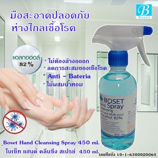 *ลดพิเศษ/สู้ไปด้วยกัน - สเปรย์ทำความสะอาดมือโดยไม่ต้องใช้น้ำ  ขนาด 450 ml.(หัวสเปรย์)