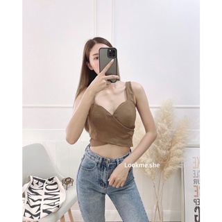 Lookme.she | Menea Crop Top เสื้อกล้ามเสริมฟองน้ำ