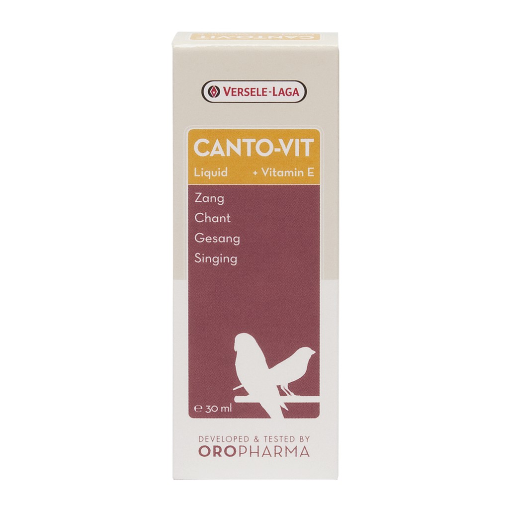 CANTO-VIT สกัดจากสมุนไพรธรรมชาติ กระตุ้นการร้องของ นกกรงหัวจุก บินหลา กางเขนดง บรรจุ 30 ml.