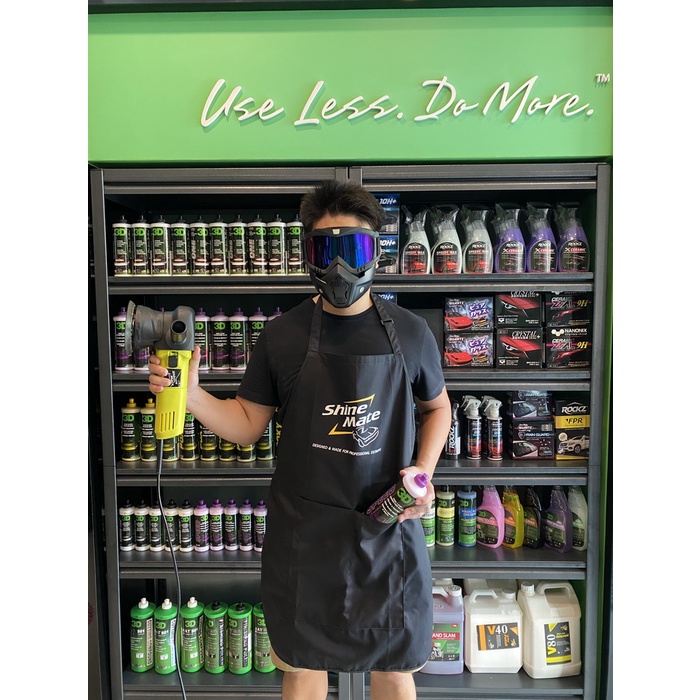 ผ้ากันเปื้อน Shine Mate คุณภาพพรีเมี่ยมจาก Shine Mate แบบมีกระเป๋าด้านหน้า ปรับสายได้ เนื้อผ้าเบา นุ